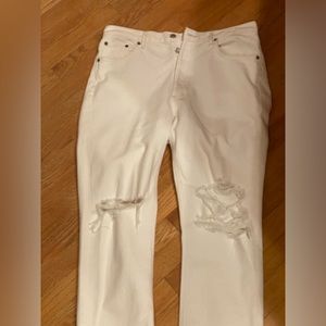 Agolde white jeans